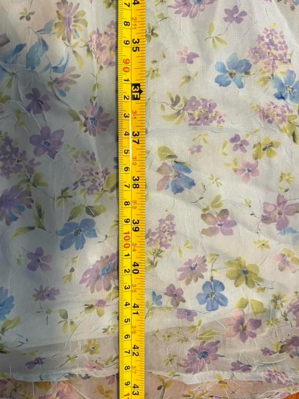 Vintage Y2K Limited Too blue floral midi dress ties in back‎ kids 12 women’s xs - Picture 8 of 8